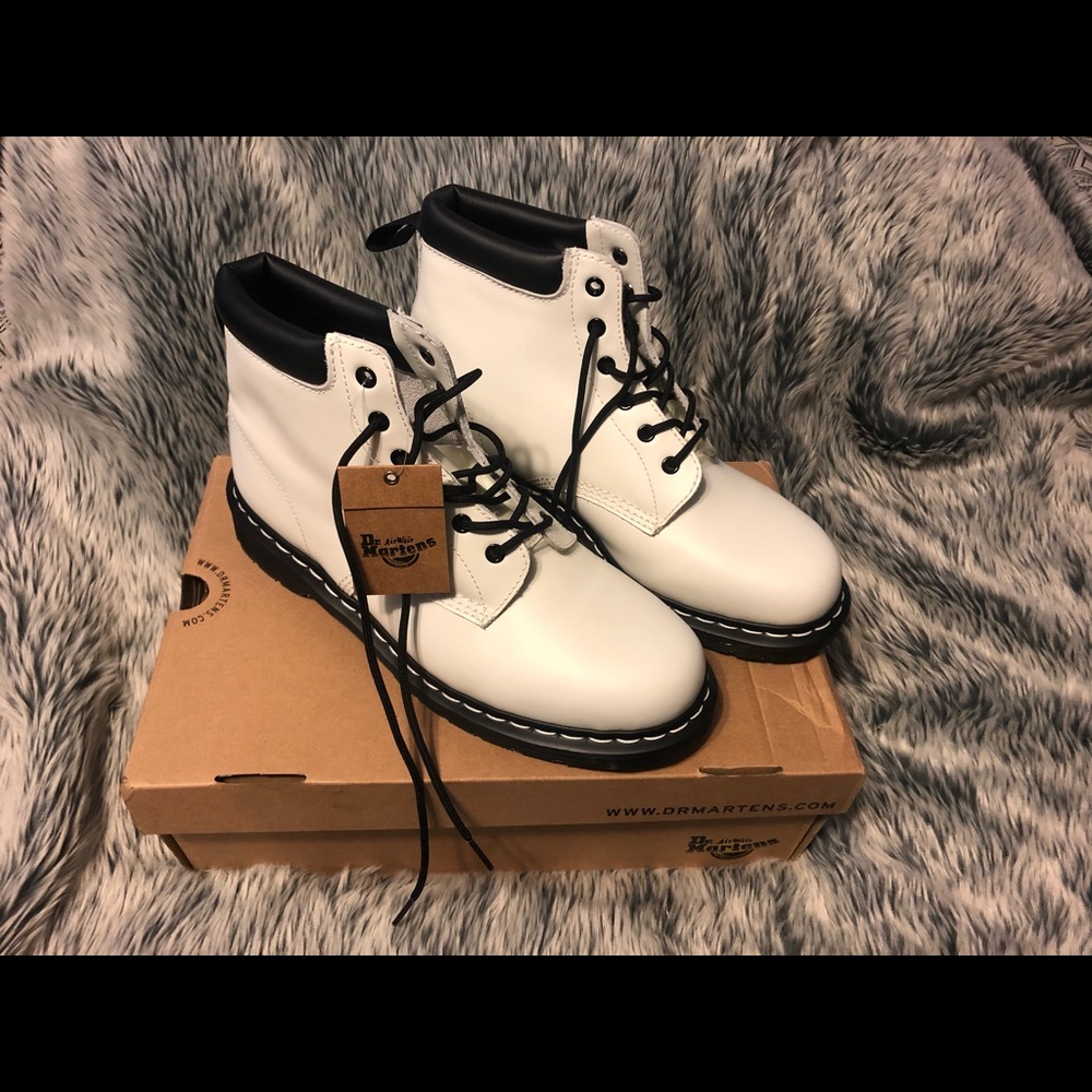 Patent Leather White Dr. Martens